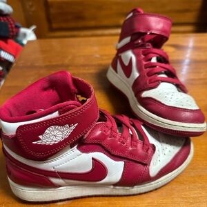 Kids Red Air Jordan’s Nike Sneakers